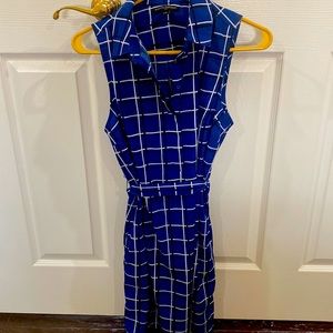 Banana republic Blue striped sleeveless dress